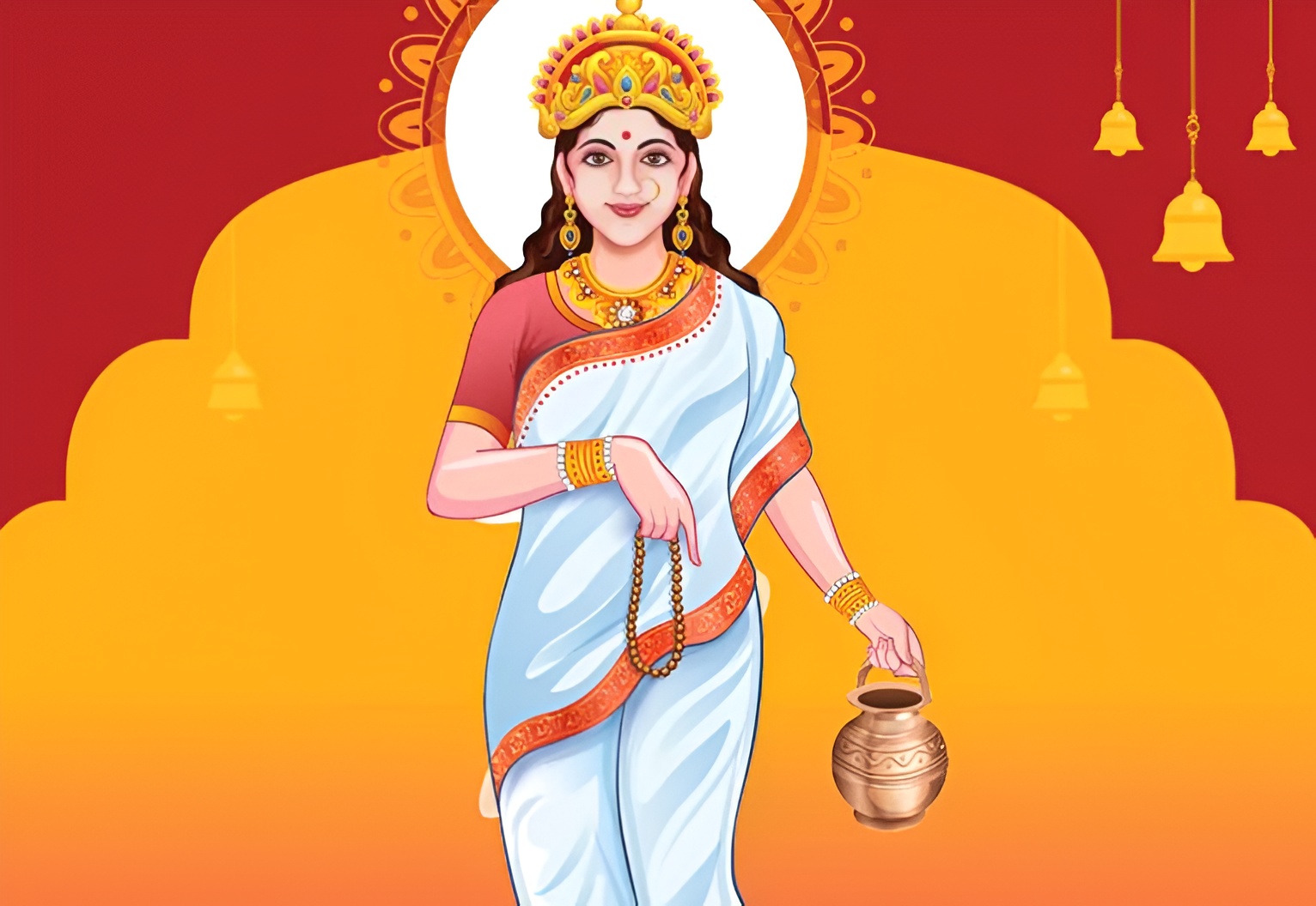 आज नवरात्रको दोस्रो दिन, ब्रह्मचारिणी देवीको पूजा गरिँदै